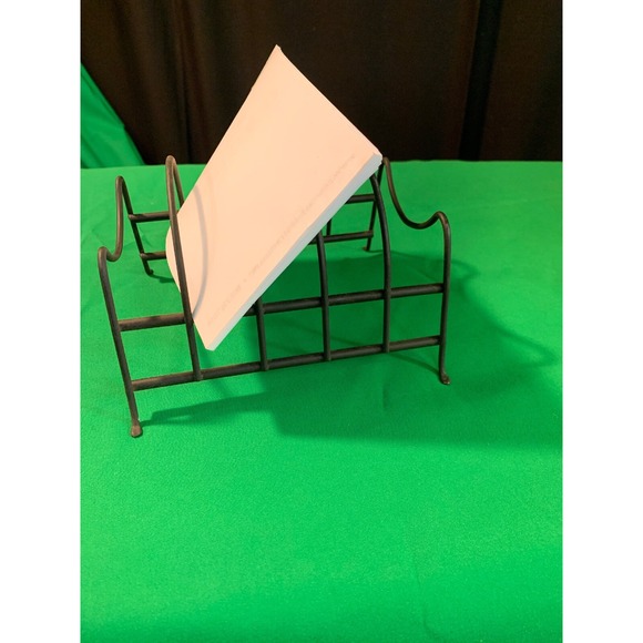 Vintage Metal Wire Bill Letter Mail Holder Mid Century Modern Shabby - Picture 5 of 5